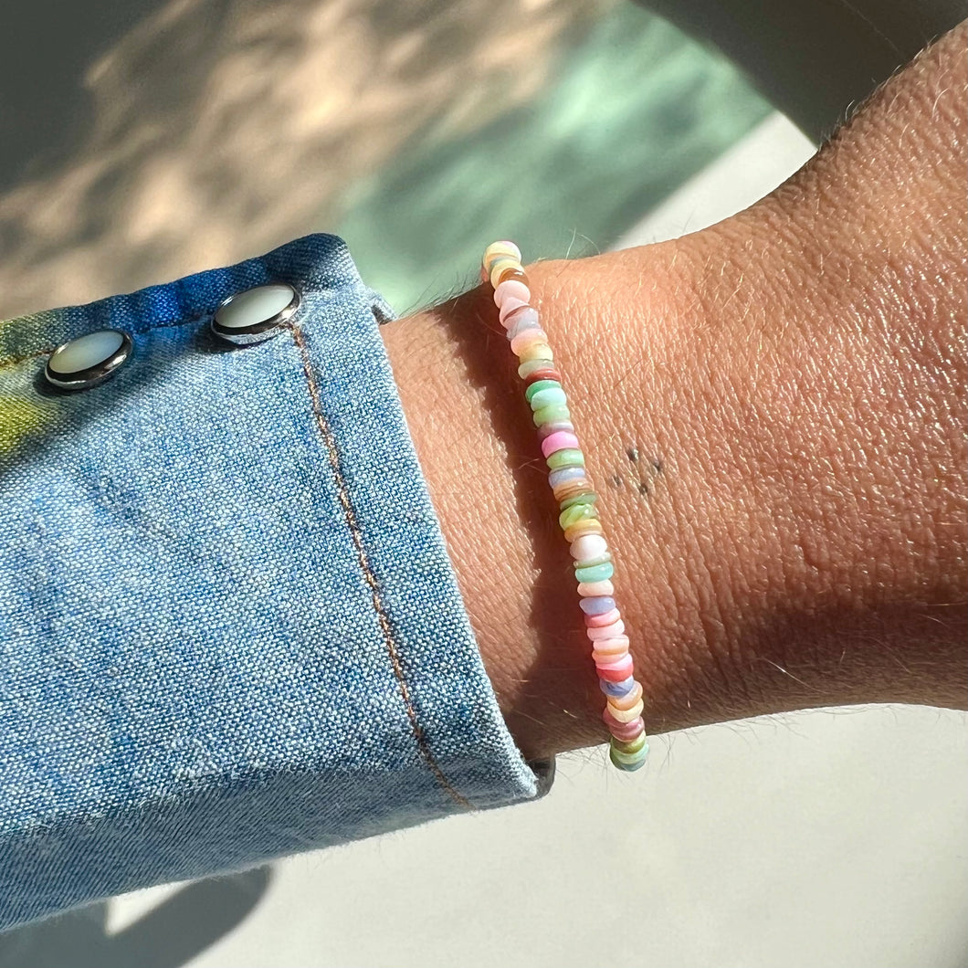 pearlescent shell bracelet