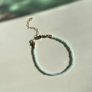 aquamarine gemstone bracelet