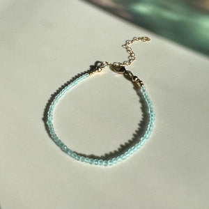 aquamarine gemstone bracelet