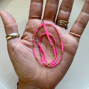ibiza necklace (pink)