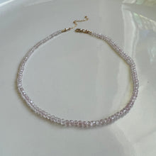 Load image into Gallery viewer, rose quartz gemstone choker