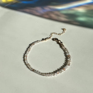 rutilated quartz gemstone bracelet