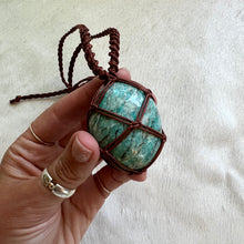 Load image into Gallery viewer, amazonite talisman (brown)