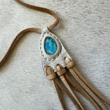 Load image into Gallery viewer, larimar horizon necklace (ivory)