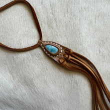 Load image into Gallery viewer, larimar horizon necklace (tan)