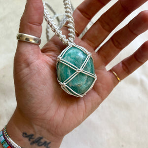 amazonite talisman (pearl)