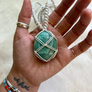 amazonite talisman (pearl)