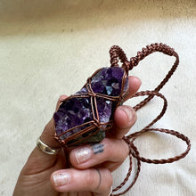 Load image into Gallery viewer, amethyst talisman (bronze)