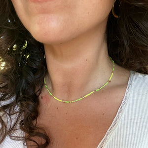 ibiza necklace (lime)