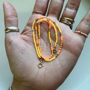 ibiza necklace (orange)