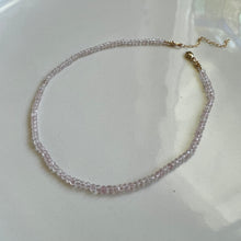 Load image into Gallery viewer, rose quartz gemstone choker