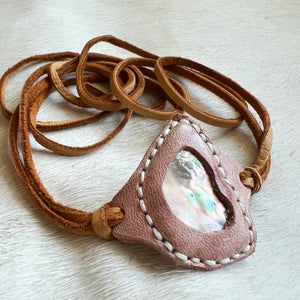 abalone horizon bracelet (rose/honey)