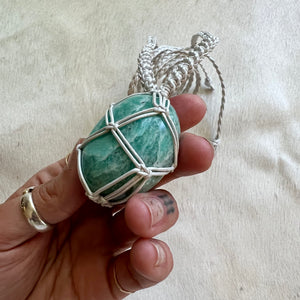 amazonite talisman (pearl)