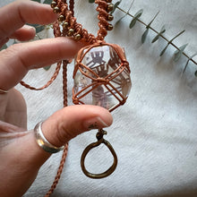 Load image into Gallery viewer, clear quartz with inclusions talisman