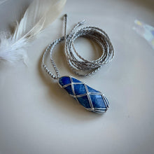Load image into Gallery viewer, blue quartz talisman