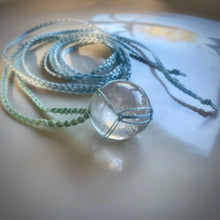 Load image into Gallery viewer, clear quartz talisman (aqua)