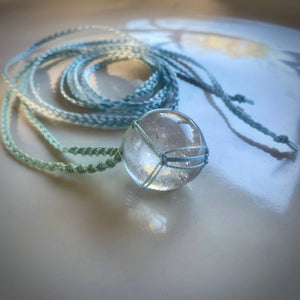 clear quartz talisman (aqua)