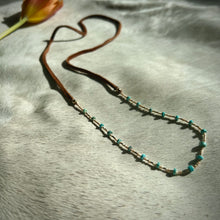 Load image into Gallery viewer, sayulita necklace (turquoise/cognac)