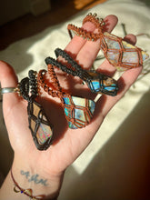 Load image into Gallery viewer, boulder opal talisman (brown with gold)