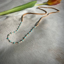 Load image into Gallery viewer, sayulita necklace (turquoise/ivory)