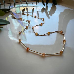 santorini necklace (carnelian)