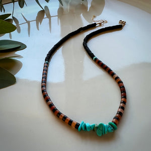 turquoise funky necklace