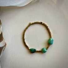 Load image into Gallery viewer, cinch bracelet (turquoise nuggets)