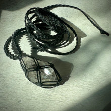 Load image into Gallery viewer, herkimer diamond talisman (black)