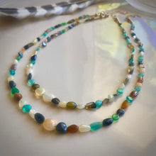 Load image into Gallery viewer, pebble opal necklace - 16”