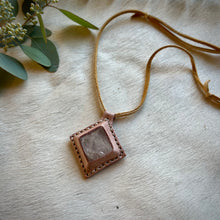 Load image into Gallery viewer, clear quartz pyramid horizon necklace
