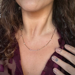 santorini necklace (opal)