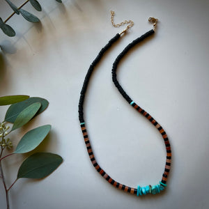 turquoise funky necklace