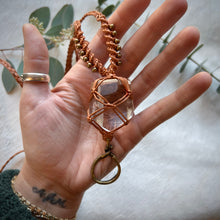 Load image into Gallery viewer, clear quartz with inclusions talisman