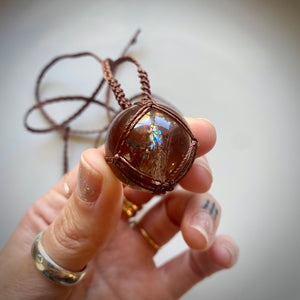 smokey quartz talisman (brown)