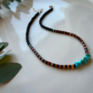 turquoise funky necklace