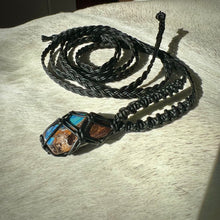 Load image into Gallery viewer, boulder opal talisman (black)