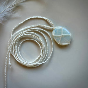 opalite talisman (white)