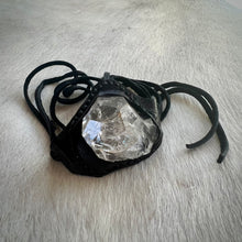 Load image into Gallery viewer, herkimer diamond horizon bracelet (black)