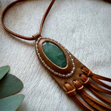 Load image into Gallery viewer, beaded green aventurine horizon necklace