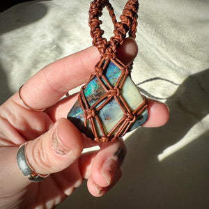 boulder opal talisman (brown)