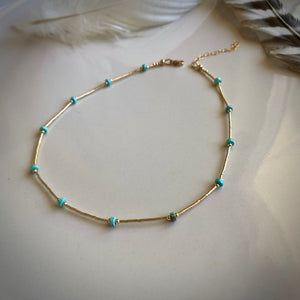 santorini choker (turquoise)