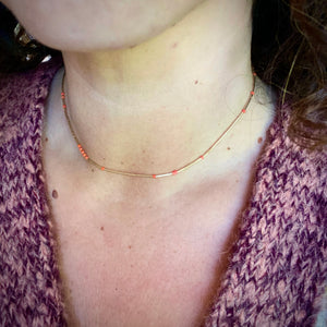 liquid gold choker (watermelon)