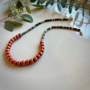 multi stone funky necklace