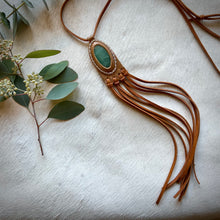 Load image into Gallery viewer, beaded green aventurine horizon necklace