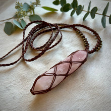 Load image into Gallery viewer, rose quartz talisman