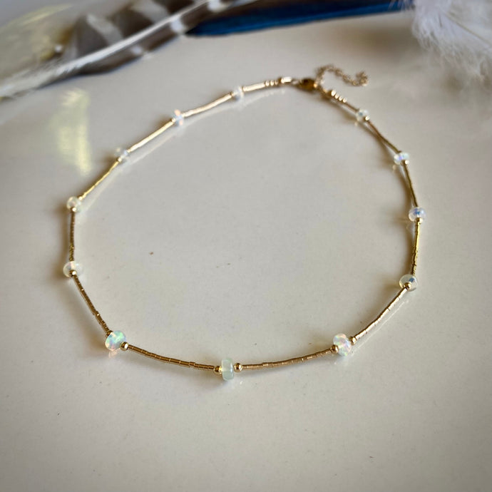santorini choker (opal)