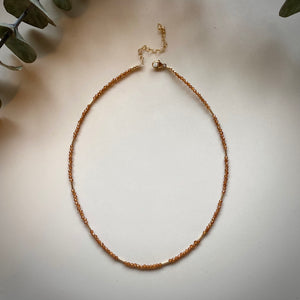 sloane choker (hessonite garnet)