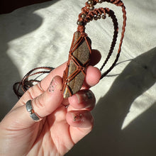 Load image into Gallery viewer, boulder opal talisman (brown with gold)