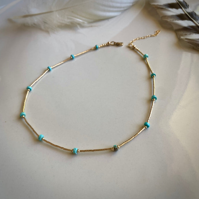santorini choker (turquoise)