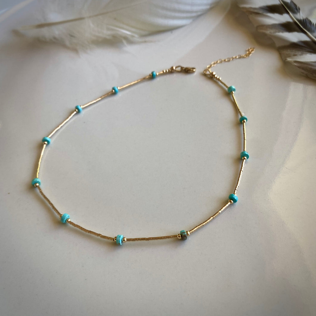 santorini choker (turquoise)